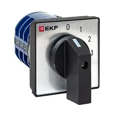 Переключатель кулачковый EKF; 4; полюсов 2; Iu=32 А; схема подключения 1; позиции: 0-1-2-3; IP20