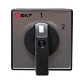Переключатель кулачковый EKF; 2; полюсов 2; Iu=10 А; схема подключения 5; позиции: 1-2; IP20