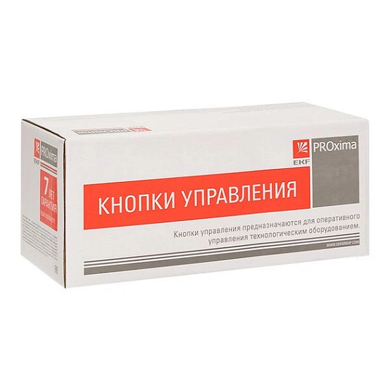 Кнопка EKF SW2C-10D; D отверстия= 22 мм; U=230 В; Красный; с подсветкой; возвратный; Плоская (-ий); 