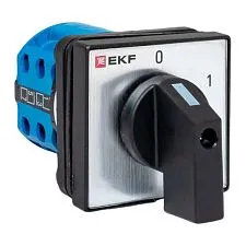 Переключатель кулачковый EKF; 2; полюсов 4; Iu=10 А; схема подключения 1; позиции: 0-1; IP65