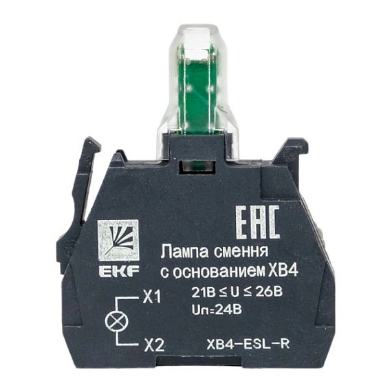 Лампа сменная EKF XB4; цвет: Красный; Ue=24 В AC/DC
