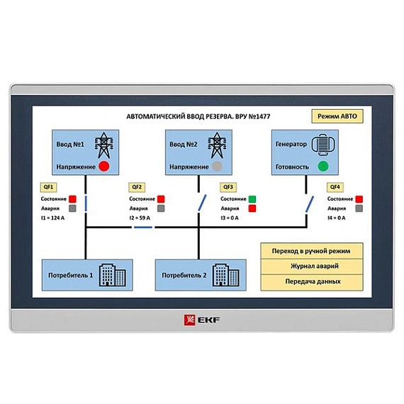 Панель оператора EKF PRO-Screen; 15,6"; TFT; 1xEthernet, 1xRS-232, 2xRS-422, 2xRS-485, 2хUSB 2.0