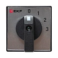 Переключатель кулачковый EKF; 4; полюсов 1; Iu=25 А; схема подключения 12; позиции: 0-1-2-3; IP20