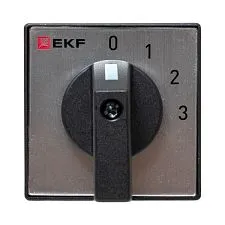 Переключатель кулачковый EKF; 4; полюсов 1; Iu=25 А; схема подключения 12; позиции: 0-1-2-3; IP20