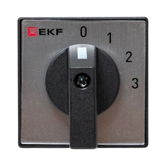 Переключатель кулачковый EKF; 4; полюсов 1; Iu=25 А; схема подключения 12; позиции: 0-1-2-3; IP20