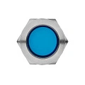 Лампа сигнальная EKF S-Pro67; D отверстия= 19 мм; цвет: Синий; Ue=230 В AC; IP67