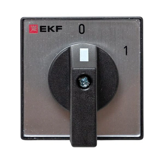 Переключатель кулачковый EKF; 2; полюсов 2; Iu=10 А; схема подключения 1; позиции: 0-1; IP20