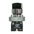 Переключатель EKF XB2; D отверстия= 22 мм; Черный; с фиксацией; U=230 В; 3; короткая ручка; IP65