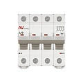 Автоматический выключатель EKF Averes, серия AV-10; I=10 А; хар-ка L; полюсов 4; отключение 10 кА