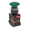 Кнопка EKF AEA-22; D отверстия= 22 мм; Зеленый; возвратный; Грибовидная; IP40