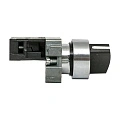 Переключатель EKF XB2; D отверстия= 22 мм; Черный; с фиксацией; U=230 В; 2; короткая ручка; IP65