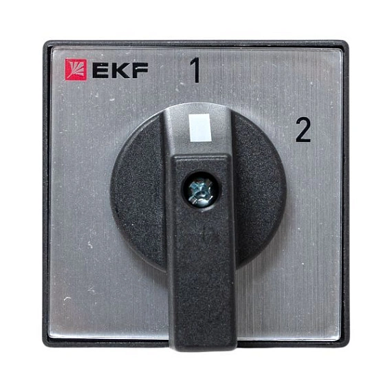 Переключатель кулачковый EKF; 2; полюсов 1; Iu=10 А; схема подключения 3; позиции: 1-2; IP20