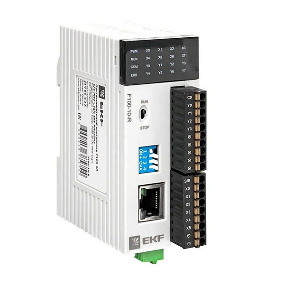 ПЛК EKF PRO-Logic центральный процессор; DI=6; DO=4 э.м реле; 1xEthernet, 1xRS-485
