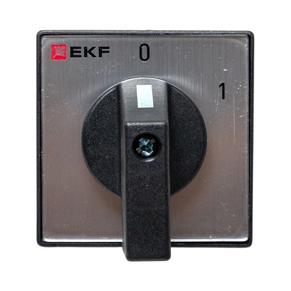 Переключатель кулачковый EKF; 2; полюсов 1; Iu=10 А; схема подключения 1; позиции: 0-1; IP20