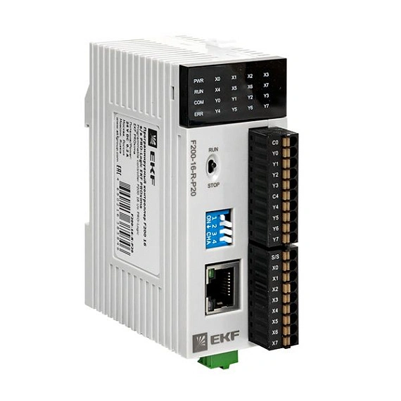 ПЛК EKF PRO-Logic центральный процессор; DI=8; DO=8 э.м реле; HSI=2; 1xEthernet, 1xRS-485
