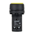 Кнопка EKF SW2C-11; D отверстия= 22 мм; Желтый; с фиксацией; Плоская (-ий); IP54