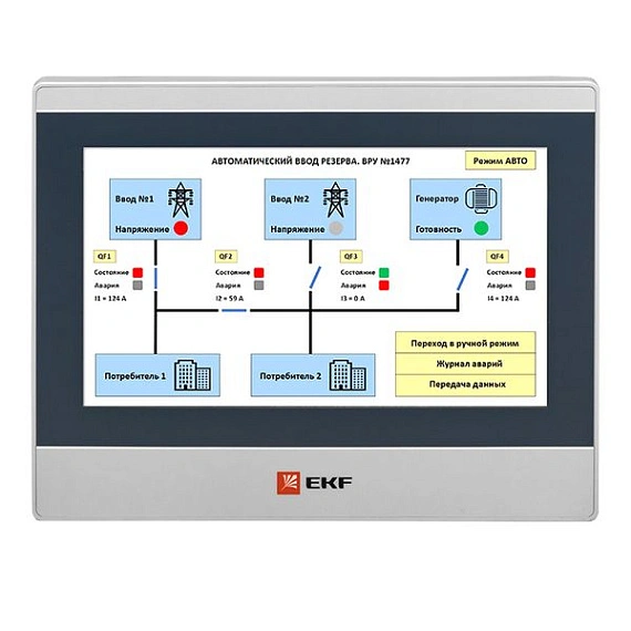 Панель оператора EKF PRO-Screen; 10,1"; TFT; 1xEthernet, 1xRS-232, 1xRS-422, 2xRS-485, 2хUSB 2.0