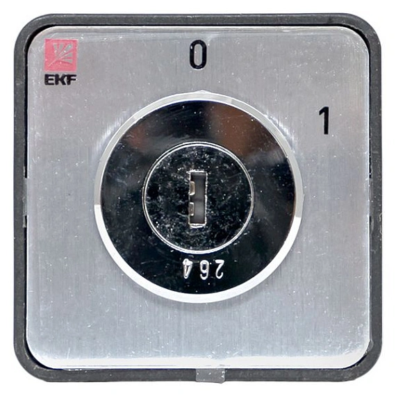 Переключатель кулачковый EKF; 2; полюсов 2; Iu=10 А; схема подключения 11; позиции: 0-1; IP20